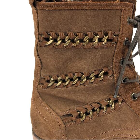 Lavorazione Artigianale Leather Ankle Combat Boots - Picture 7 of 14